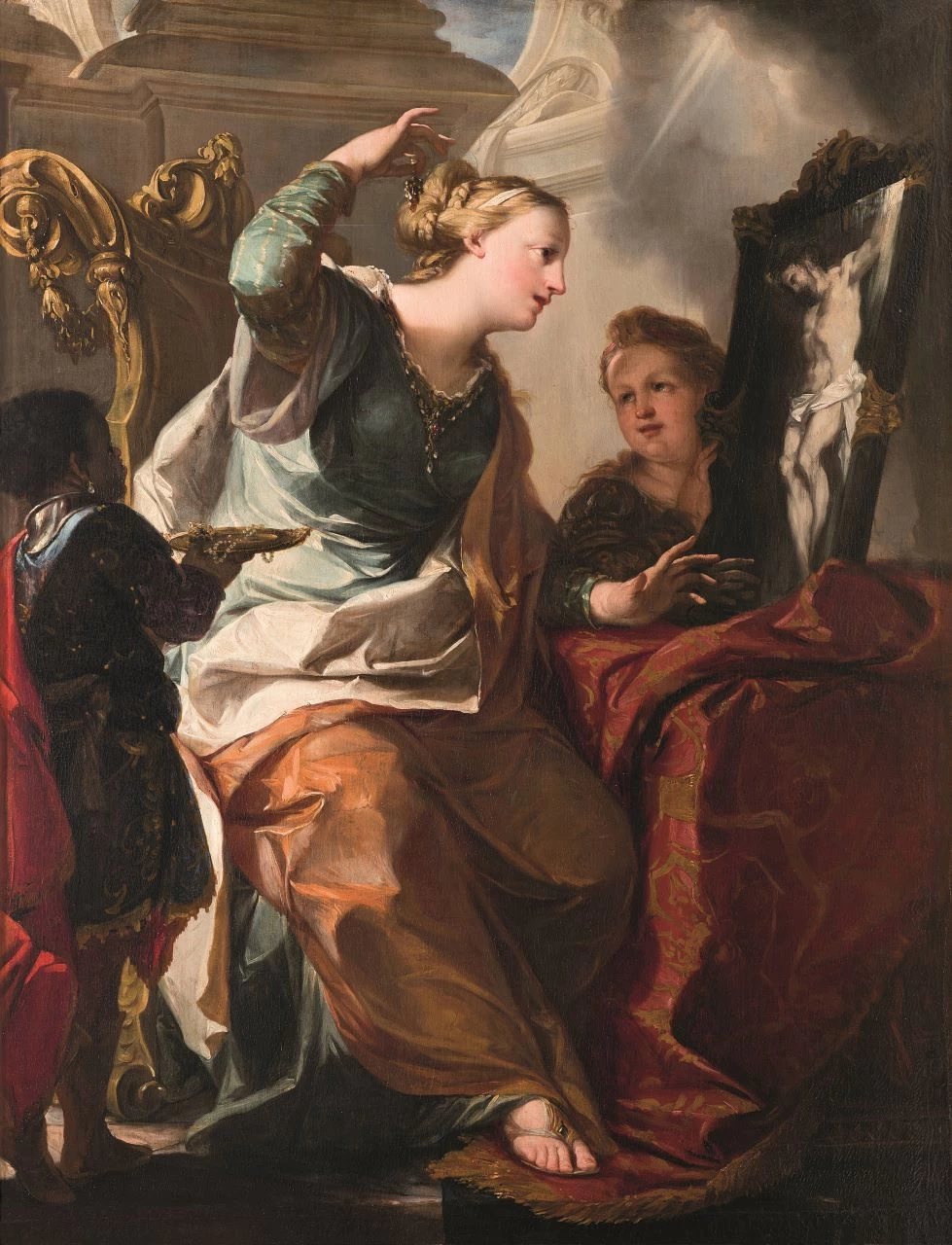Vocazione di Santa Rosalia - Palazzo Pellegrini a S. Cecilia, Verona